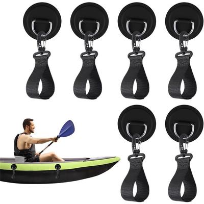 Kayak Paddle Holder – 6X Quick Fixing Stable Patch & Marine Fixed Buckle For Raft, Boat, Kayaking, Canoe – PVC Stainless Steel, Adjustable