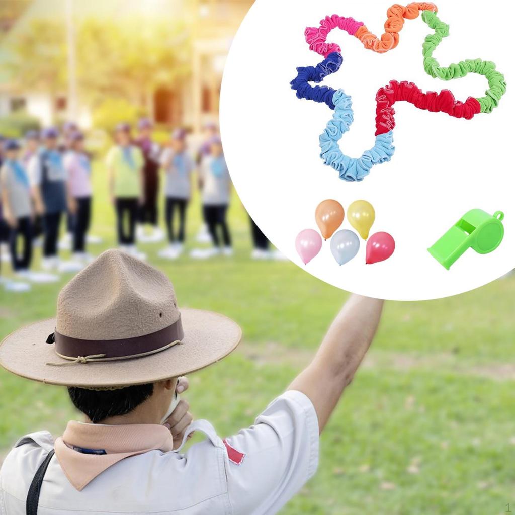 Kids Cooperative Stretch Band Rally Ring Creative Movement Prop Entertainment Toy Rope for