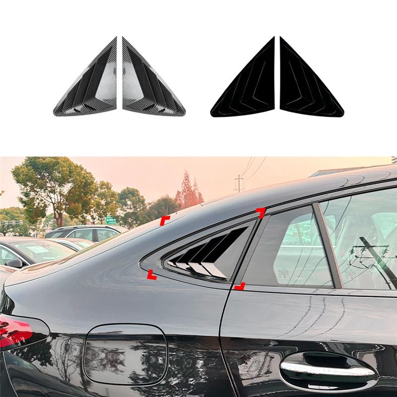 Car Rear Triangular Window Louvers Shutters Blinds Cover Trim For GLC Coupe C254 2024+ AMG
