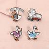 Funny Silly X-RAY Goose Enamel Pins Ambulance RT Tech Medical Animal Doctors Nurses Brooch Lapel Badge Jewelry Gifts for Friends