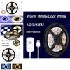 Luzes de Fita LED Versáteis com Sensor de Movimento PIR de 1-5m Alimentadas por USB para Armários e Escadas
