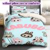 Cartoon characters Pattern Bedding Quilt Set Quilt Cover Pillowcase Home Decoration Birthday Gift (1 * duvet cover + 2 * pillowcase, without core)