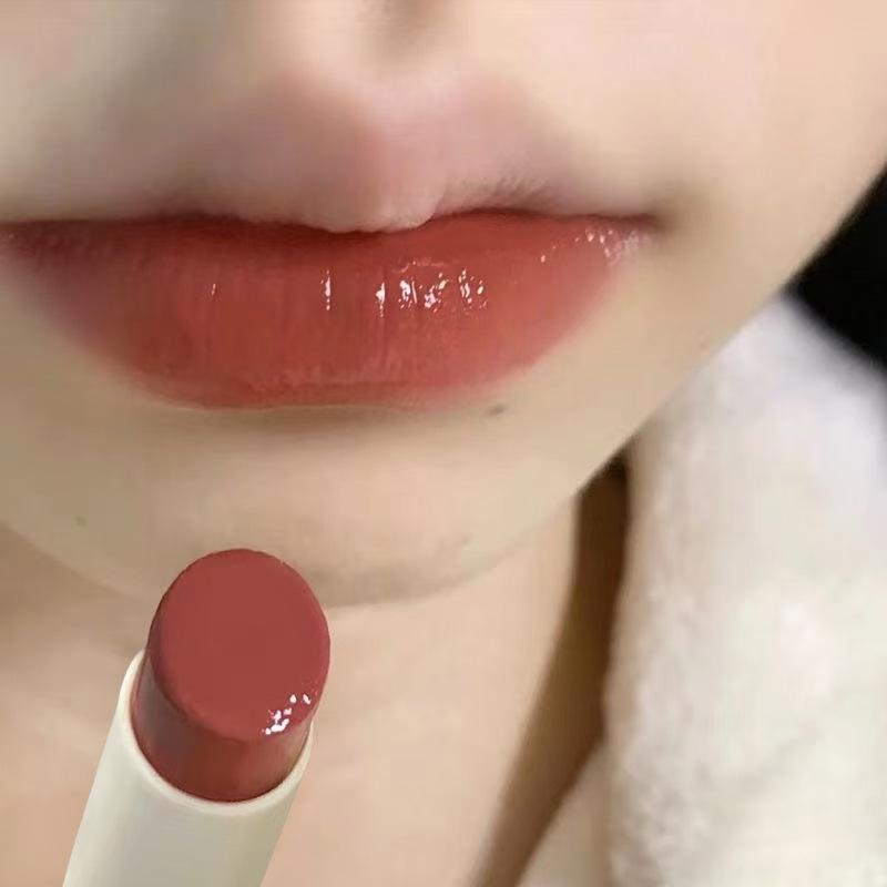 Gentle & Spicy: Cherry Blossom Rose Tea Lipstick - Moisturizing, Non-Fading, Student-Friendly Whitening Nude Lip Gloss