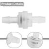 1PCS 3mm To 12mm Plastic White Check Valve Way Non-return Valve Oil Gas Water Air Prevents-Fuel From Returning Back Replacement