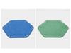 Hexagonal Velvet Dice Tray: Portable, Foldable PU Storage for Tabletop Games