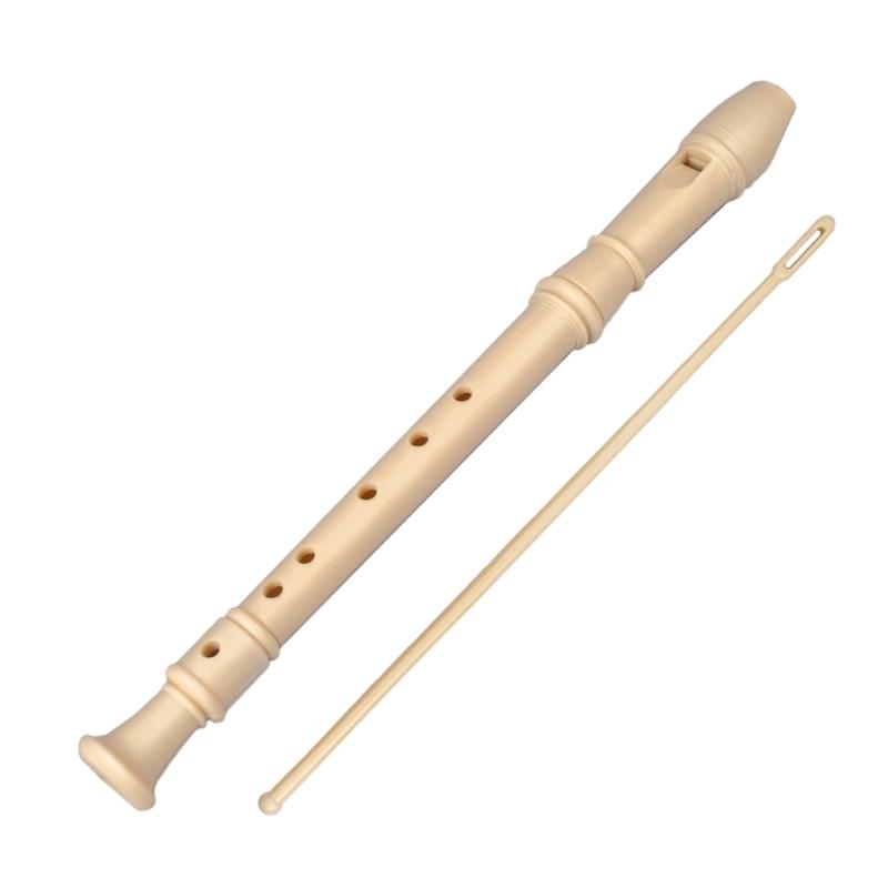 Soprano Recorder Hole 6/8 Hole C Key Descant Recorder German Style Treble Flute for Kids with Cleaning Rod & Storage Bag