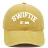 European and American SWIFTIE Embroidered Baseball Cap Summer Washed Retro Taylor Fan  Female  Comfortable Breathable Adjustable