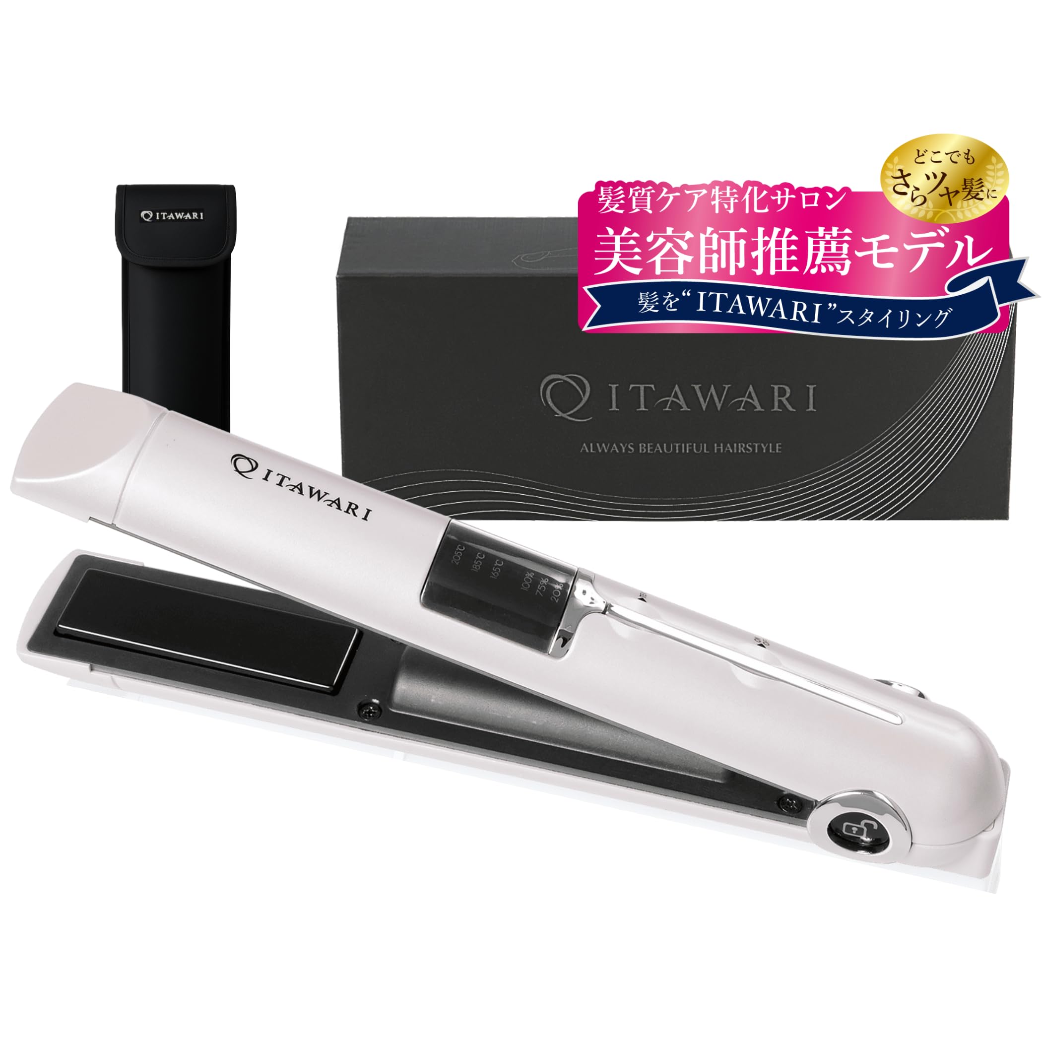 

by Omotesando Beauty Official Cordless Hair Iron from a Japanese Manufacturer Cuticle Protection Plates for Shiny and Moisturized Rechargeable