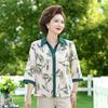 Chic Chiffon Blouse: 2026 Mom's Summer Fashion, Five-Point Sleeves for Middle-Aged & Elderly Women
