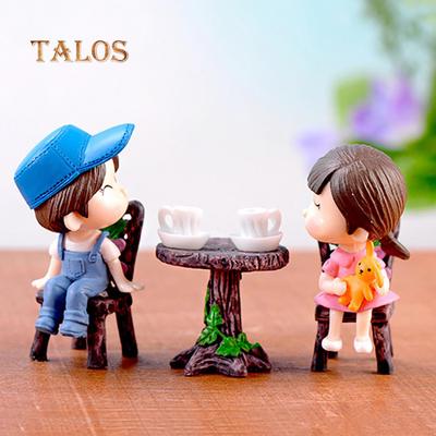 3 pezzi/set carino sedia da tavolo micro paesaggio ornamento giardino fatato decorazioni in miniatura forniture da giardinaggio