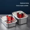 Tian Ya Jing Stainless Steel Rectangular Food Storage Container
