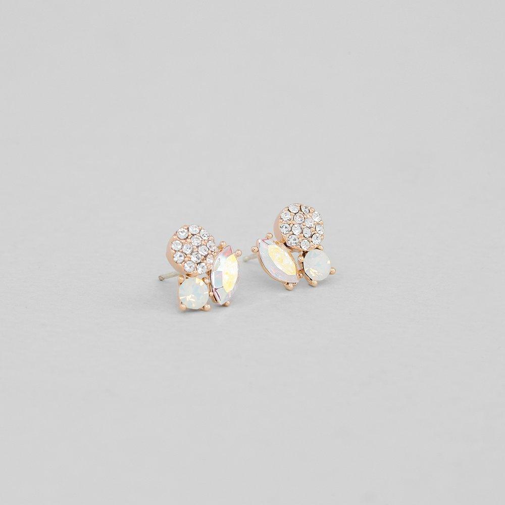 [Judy And Paul] Fiore Opal Crystal Butterfly Post Earrings E51535