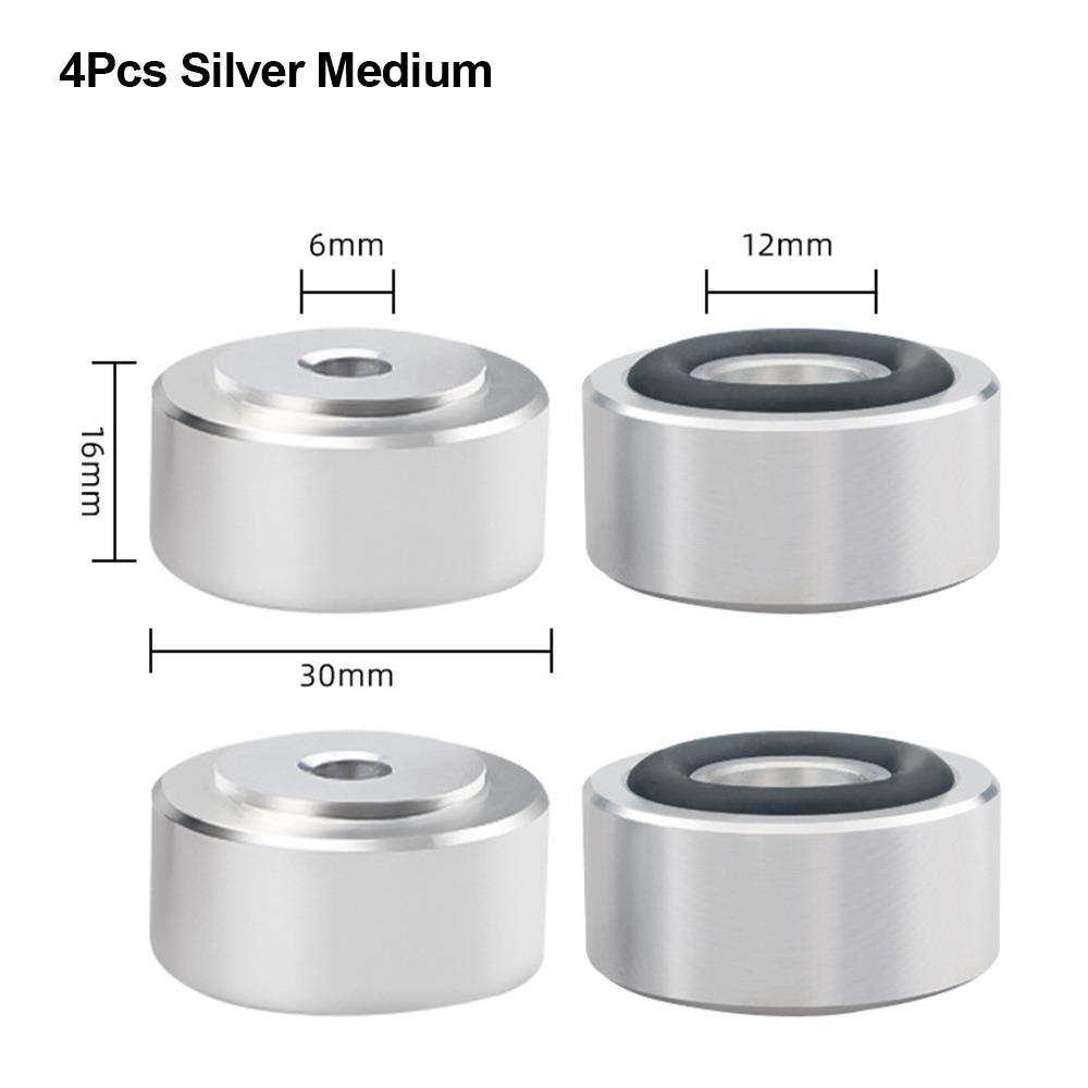 1/4Pcs Aluminum Alloy Feet Pad Isolation Amplifier Base Feet  for Speakers CD Amplifier