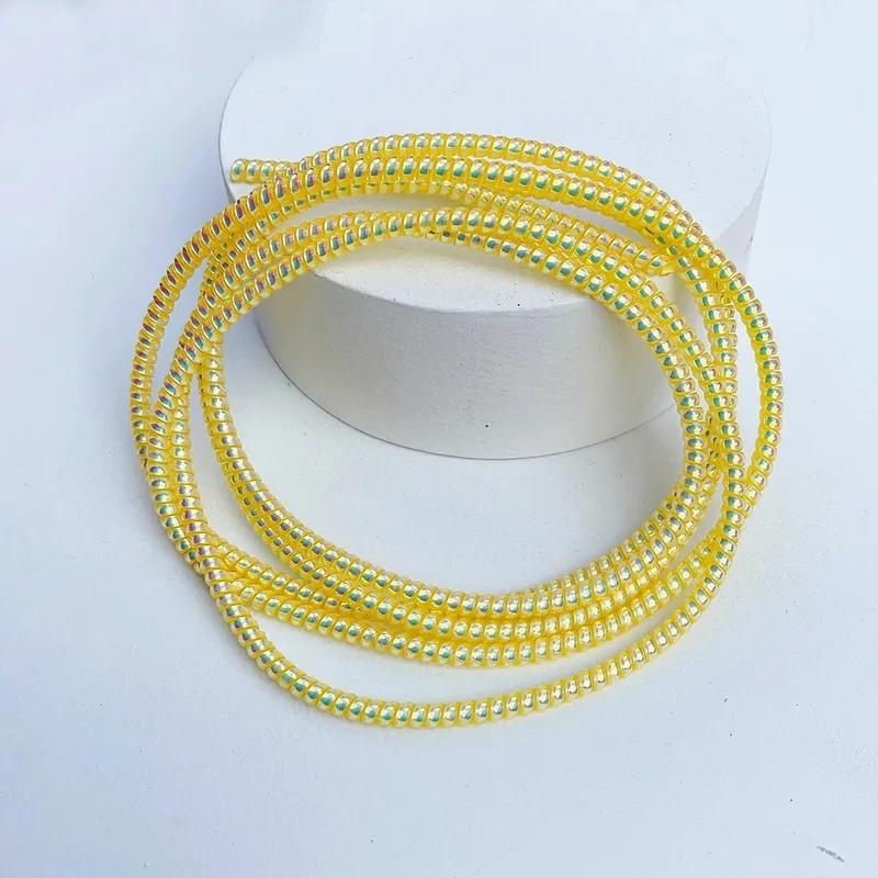 1/2pcs 1.6M Laser Cable Protectors Spiral Data Cable Universal Phone Charger Cord Saver Sleeve