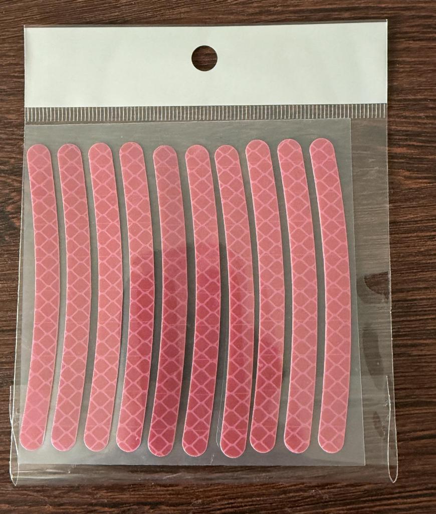 Colorful Reflective Wheel Hub Stickers - Anti-Collision Luminous Decals for Car Tires