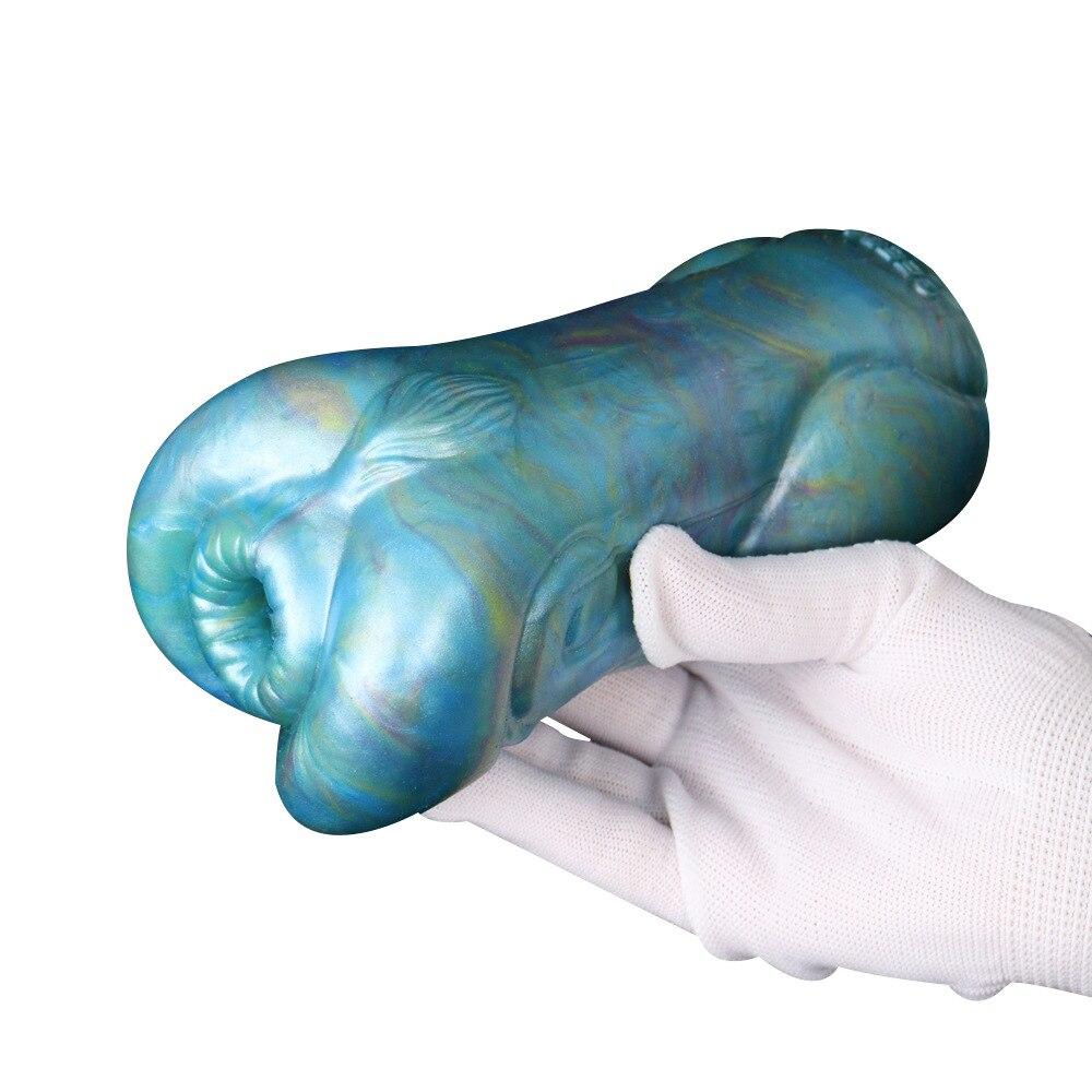 Male Masturbator Inverted Masturbation Cup Soft Silicone Sex Toy Penis Training Pocket Anal Gay Doll Vagina