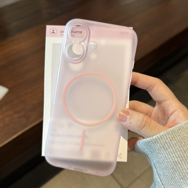 Ice Mist Magnetic Soft Shell Case for iPhone 13/15 Pro/16 Pro Max - Full Coverage for Men & Women