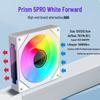 Prism 4th Gen Pro ARGB Case Fan with Forward/Reverse, Multi-faceted Lens, Temp Control, Silent Cooling for Desktops
