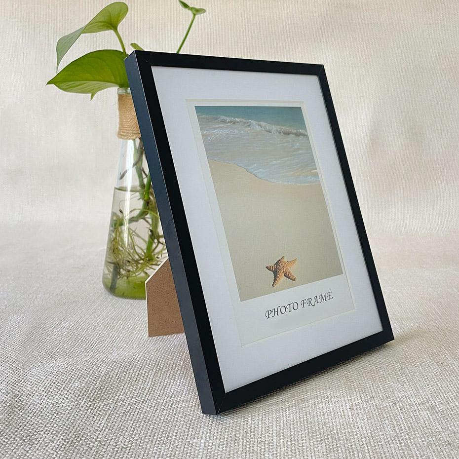 

Золотисто-черная фоторамка из алюминиевого оргстекла, настенный коврик для галереи, гостиной, домашнего декора 30x40cm(11.8x15.7in) чёрный