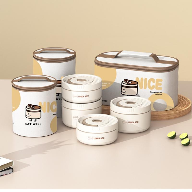 Termosowy lunchbox izolowany 304 stal nierdzewna zestaw bento przenośny szczelny pojemnik na żywność