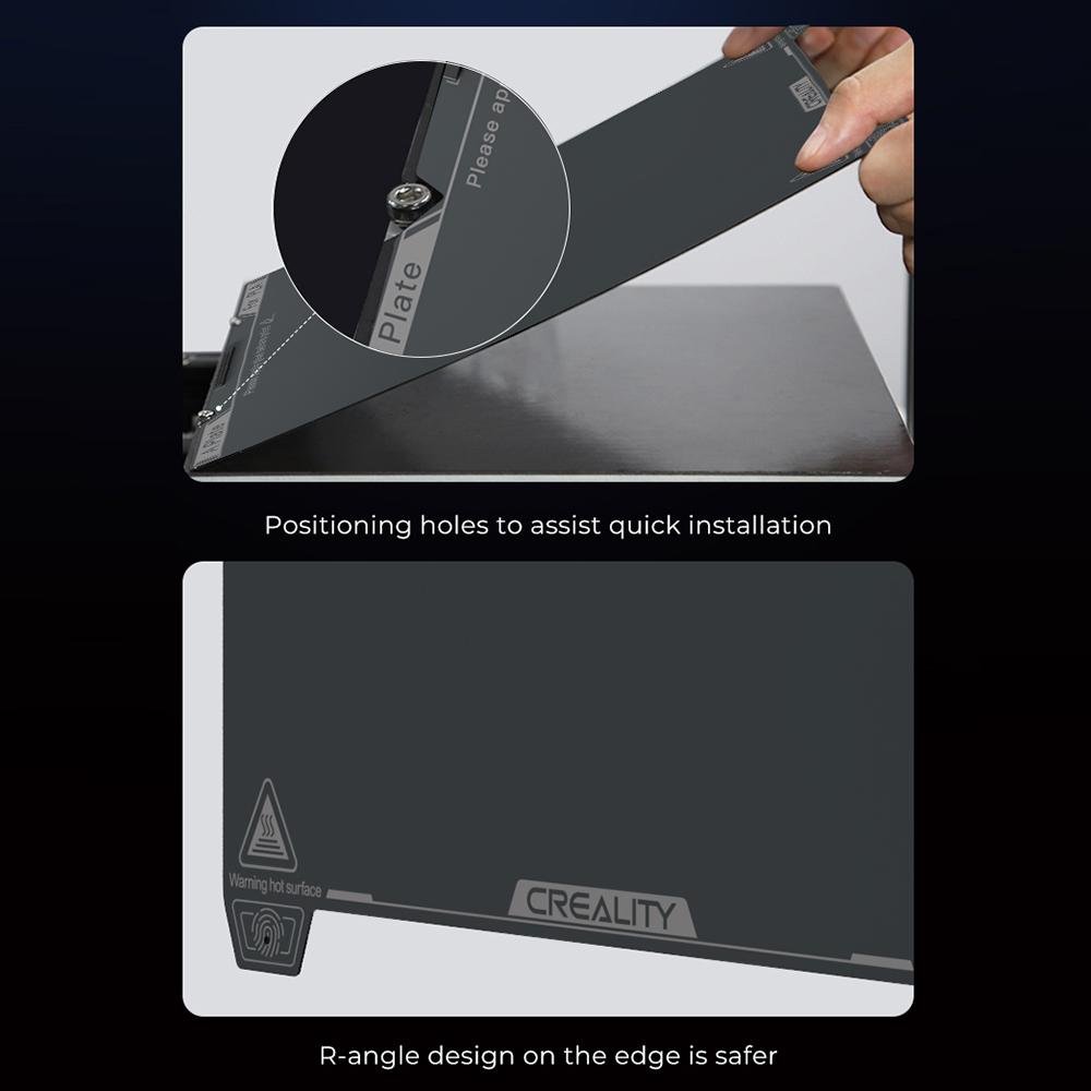 Creality K1C Smooth PEI Build Plate 235x235mmBless Soft Magnetic Snadné odstranění modelu Vysoká