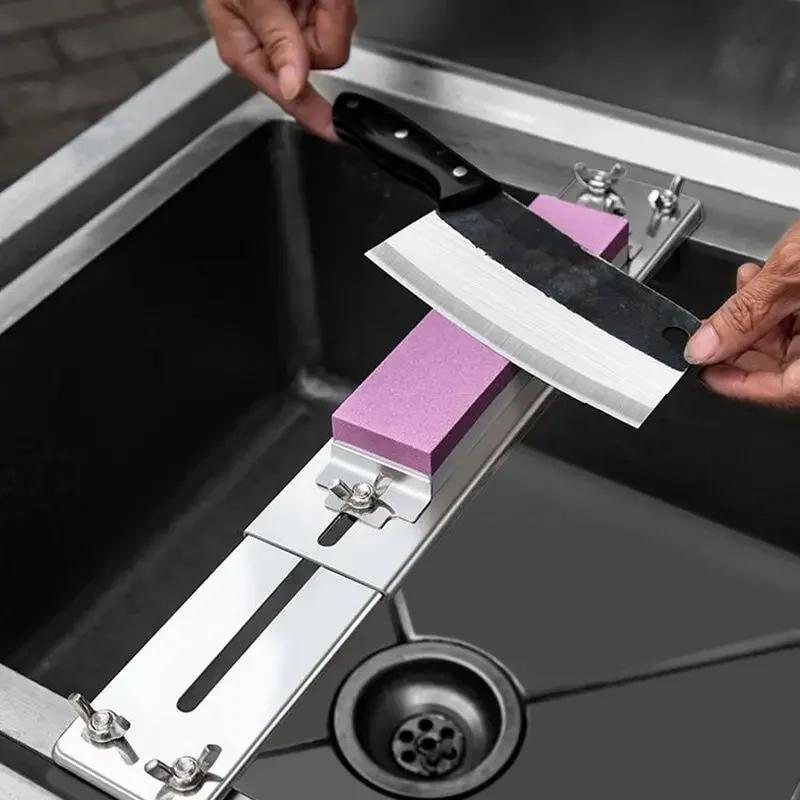 Oilstone Whetstone Sharpening Stone Fixed Knife Sharpener Angle guide 15degrees Accessories Kitche Knives Auxiliary Tool320-8000