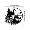 1pc Black Deer Wall Decoration - Modern Sticker Mural for Bedroom, Enhancing Room Decor with Style
