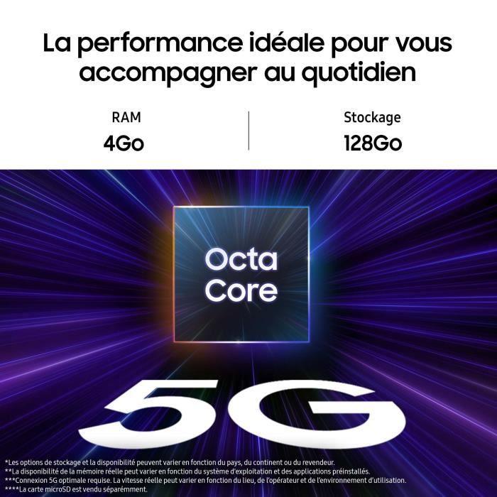 Samsung Galaxy A15 5G Smartphone 128 Go Bleu Nuit