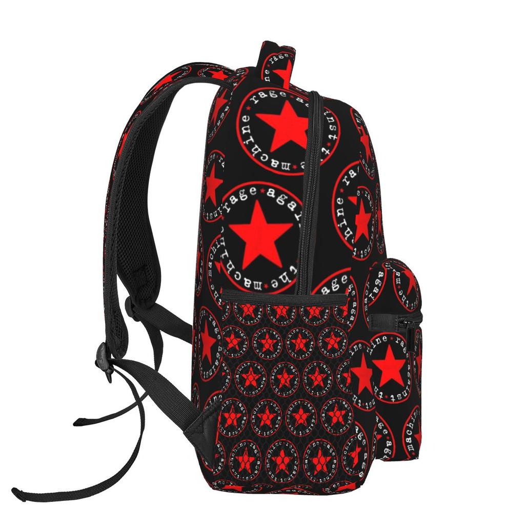 Band Rage Against The Machine Bulls On Parade Mic Backpack Student Boys Girls BookBag School Bag Shoulder Bags for Men Women