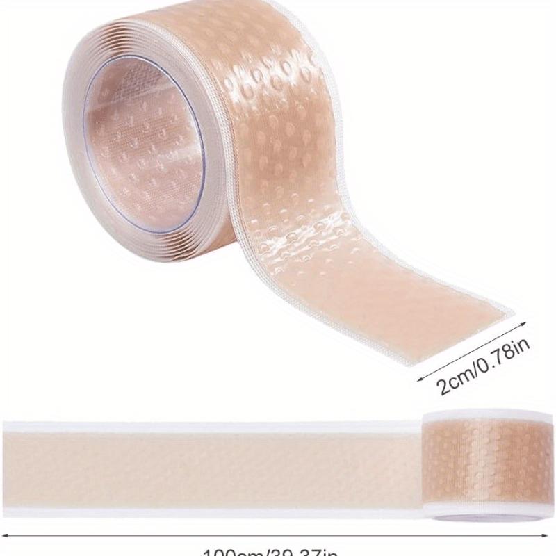 1PCS Silicone Gel Blister Bandages Transparent Heel Protector Tape for Foot, Hand & Toe, Shoe Friction Relief, Blister Prevention 2cm*100cm телесный