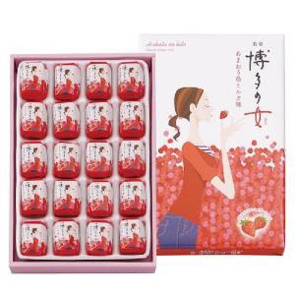Specialty Selection Gold Award Nikurudo Hakata no Onna Amaou Strawberry Milk Flavor 20 pieces x 1 box "Kyushu Confectionery" [Monde Winner]