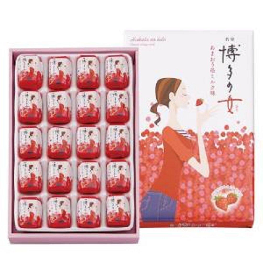 

Specialty Selection Gold Award Nikurudo Hakata no Onna Amaou Strawberry Milk Flavor 20 pieces x 1 box Kyushu Confectionery [Monde Winner]