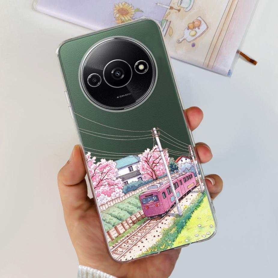 For Xiaomi Poco C61 Case Stylish Painted Cover Soft Silicone Phone Protective Shell For Xiaomi Poco C61 C 61 PocoC61 Phone Cases