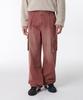Musinsa Standard Pigment Extra Wide Cargo Denim Pants [Smoke Pink]