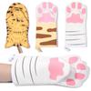 Cotton Heat Resistant Non-Slip Cat Paws Insulation Gloves Cartoon Animal Oven Mitts