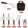 Garden Tool Set 7 Pieces  Alloy Steel Hand Tool Starter Kit with Garden Bag Outdoor Tool Heavy Duty Gardening Work Set
