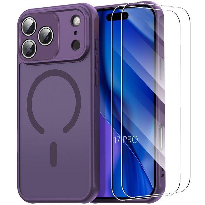 Coque de Protection - BOOLING - iPhone 17 Pro - Violet - Antichoc - Protection Caméra