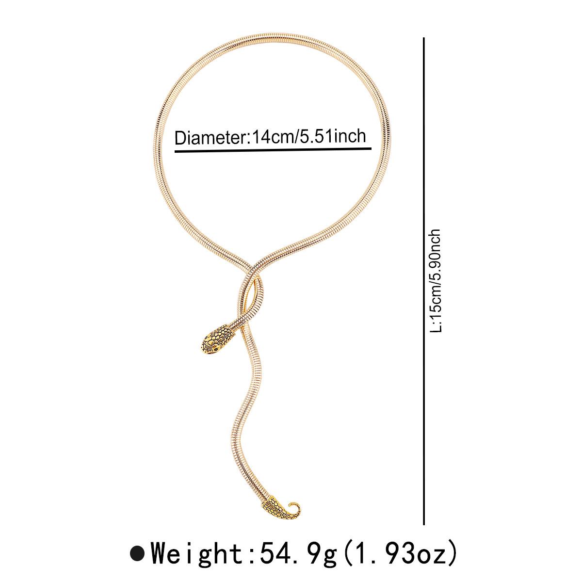 

Tooxika Крученый Змеиный Нишевый Дизайн Персонализированный Браслет-Ошейник Трендовый Хип-Хоп Стиль Цепочка на Ключицу Аксессуары