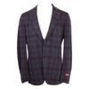 ISAIA 007704 Checked Tailored Knit Jacket Jacket 44 BordeauxUsed