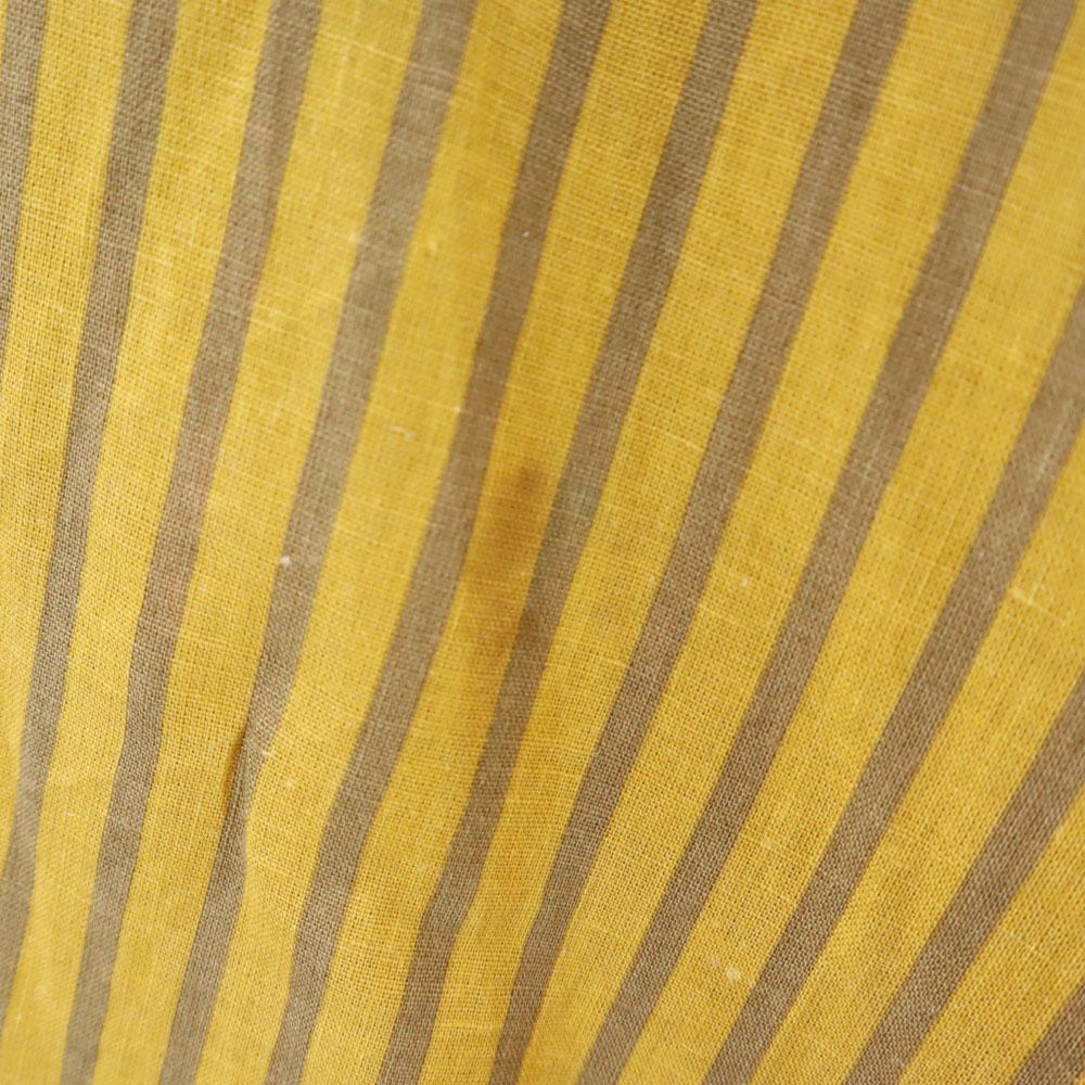 Yves Saint Laurent Fusta midi evazată cu model vechi în dungi, amestec de in, anii '80 '90, pentru femei, folosită