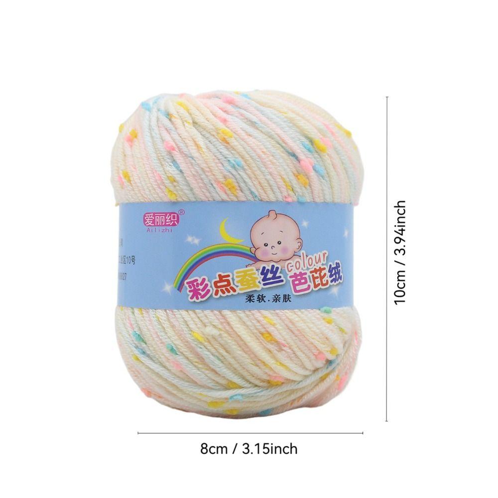 50g/Roll Wool Yarn Baby Cotton Crochet Yarn Practical Scarf Line  For Basket Carpets
