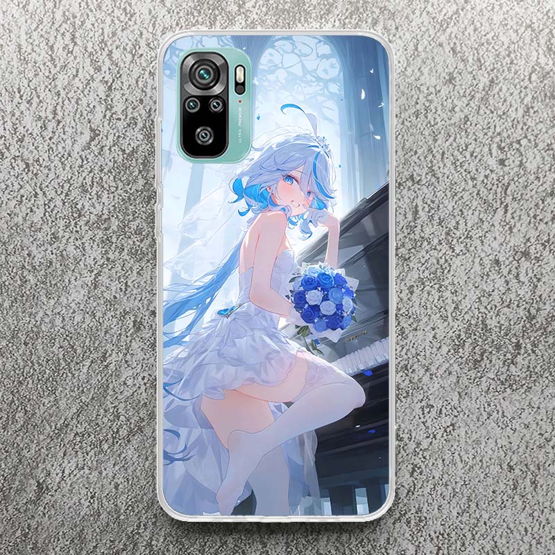 Cute Furina Genshin Impact Print Soft Case for Xiaomi Redmi Note 14 13 12S 11S Phone Shell 10 Pro Plus 11E 11T 12 11 10S 5G Cove