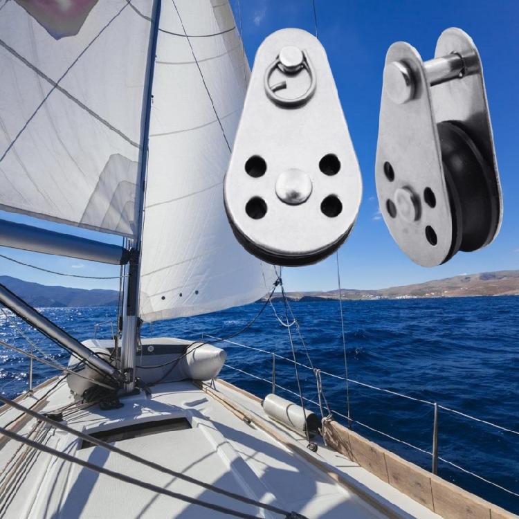 Industrial Grades Nonrust Steel Nylon Pulley Camping Gear Pulley For Sailboats Flagpole And Outdoor Equipment
