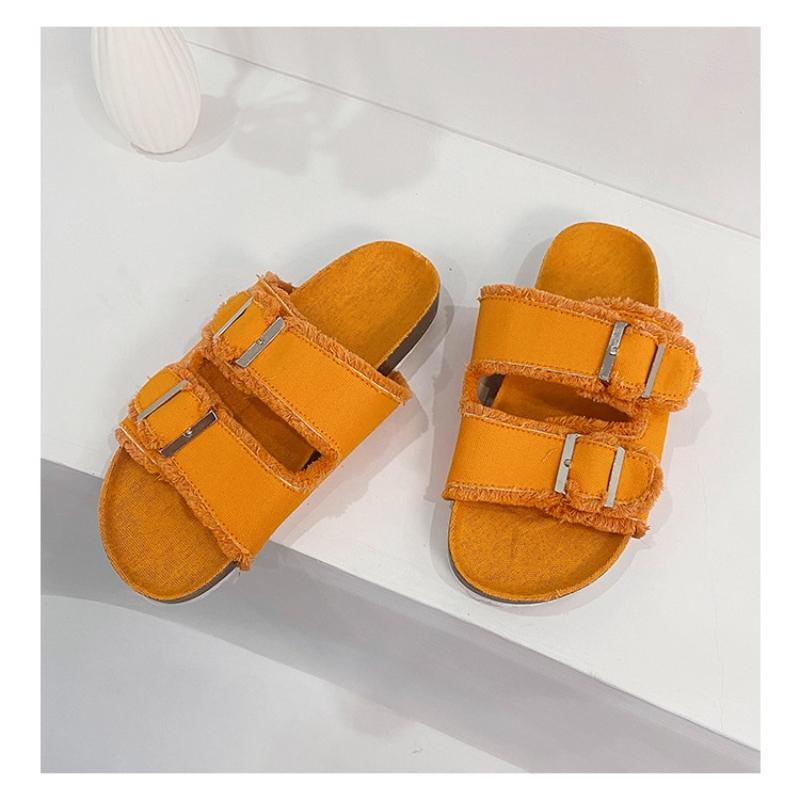 Fashion Summer Fashion Women's Slippers Women's Sandals Thick Sole Large Solid Color Slippers Banquet Party Beach Fashion Sandals