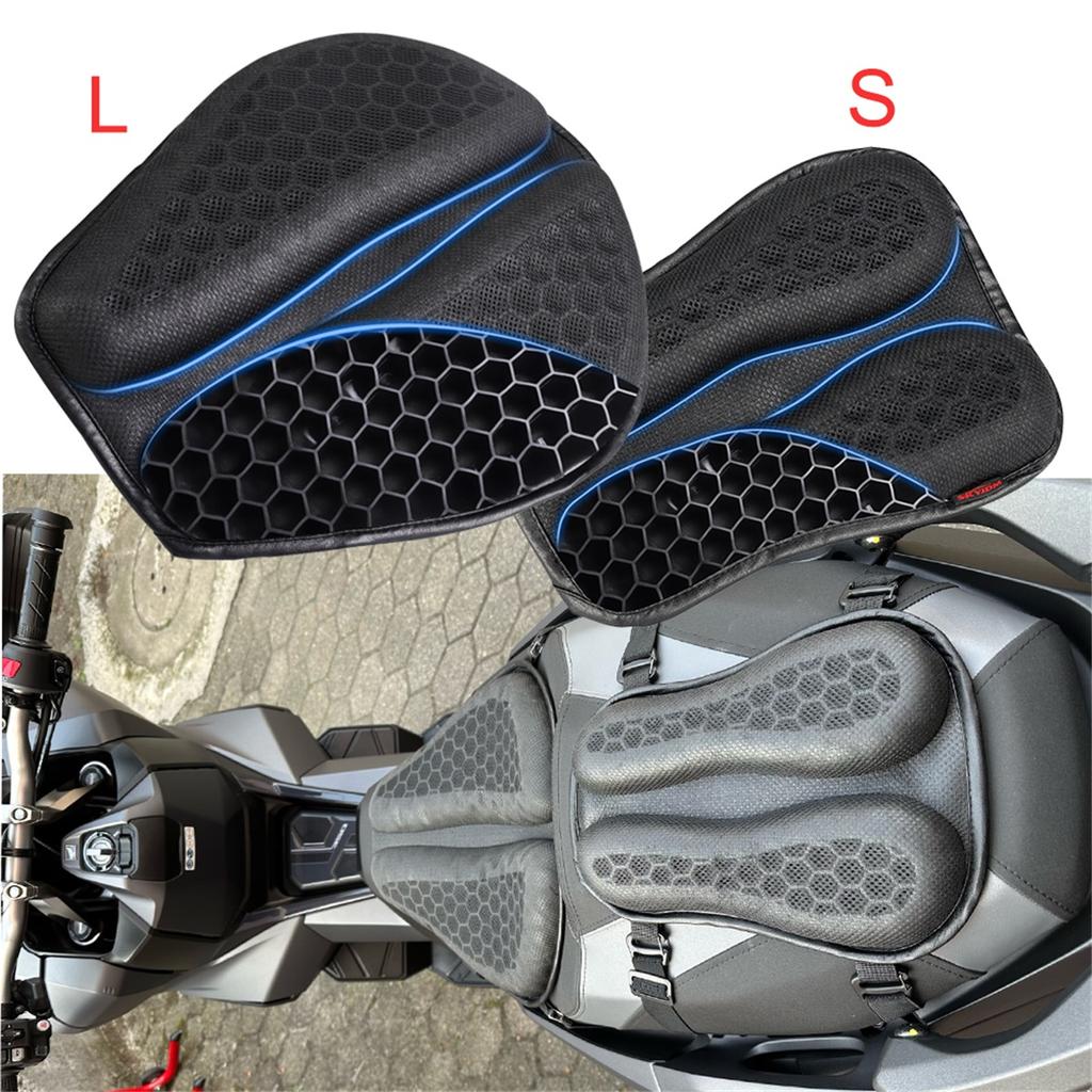 Foldable Motorcycle Gel Seat Cushion 3D Honeycomb Structure Shock Breathable Motorcycle Gel Seat Pad Gel Cushion For Seat