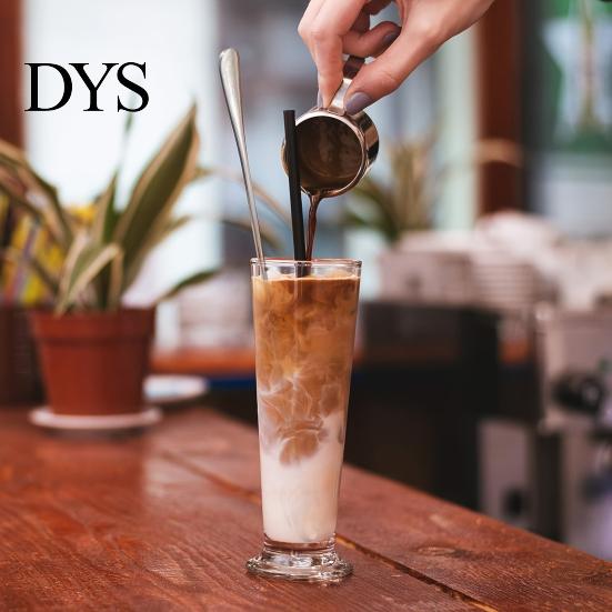 Long Handle Mixing Spoons Stainless Steel Spoon, Polished Metal Stirring Dishwasher Safe Tall Glass Bar Spoon for Cocktails And Coffee Durable