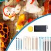 25Pcs Practical DIY Ceramics Clay Tools Set Handmade Art Craft Wax Carving Tool Kit Molding Tools Complete Set