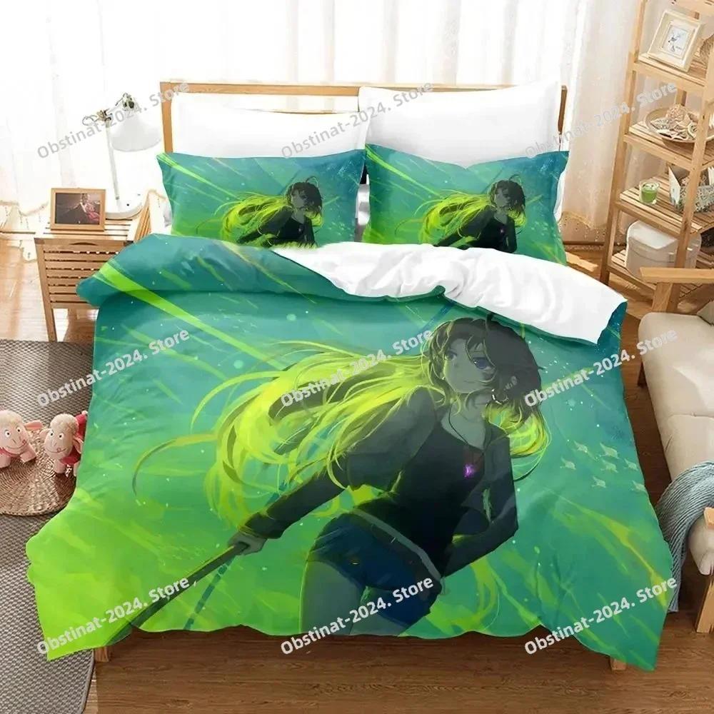 Anime Pixiv Fantasia Bedding Set Printed single Comforter Quilt Bed Cover Duvet Cover Pillow Case 3 Pieces Sets Kids Adult Size