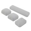 Jewelry Gift Box Cushioning Soft Lining Exquisite Lightweight Portable Small Jewelry Case Light Gray