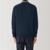 MUJI Men's Washable Wool Mid-Gauge V-Neck Cardigan, Dark Navy, Size AA0PHA4A, Size XS
